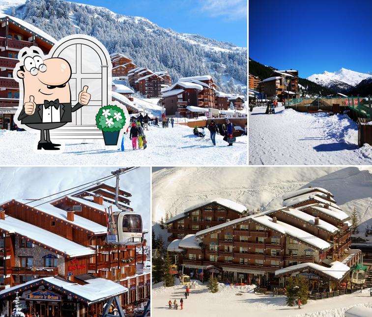 La parte exterior de Hotel Mont Vallon Meribel