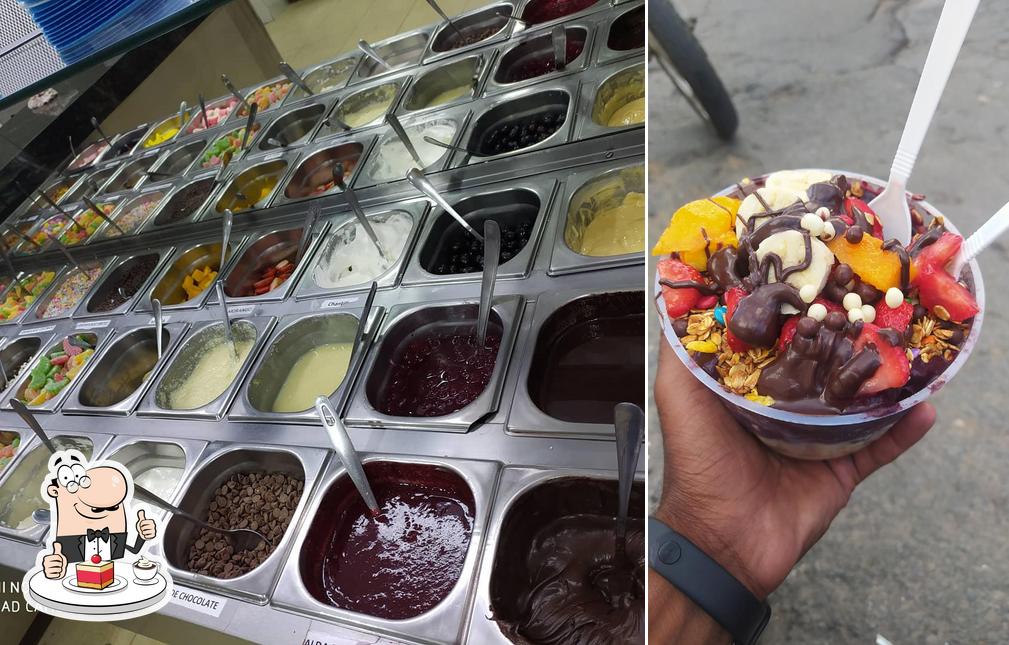 Sorveteria Doce Mania serve uma gama de sobremesas