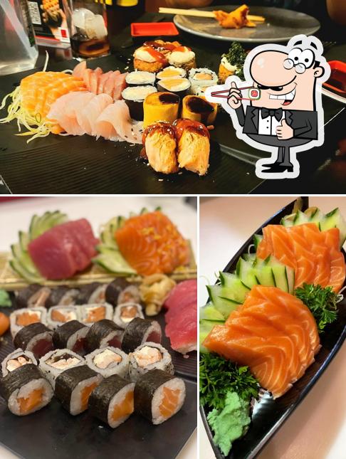 Prove diferentes opções de sushi