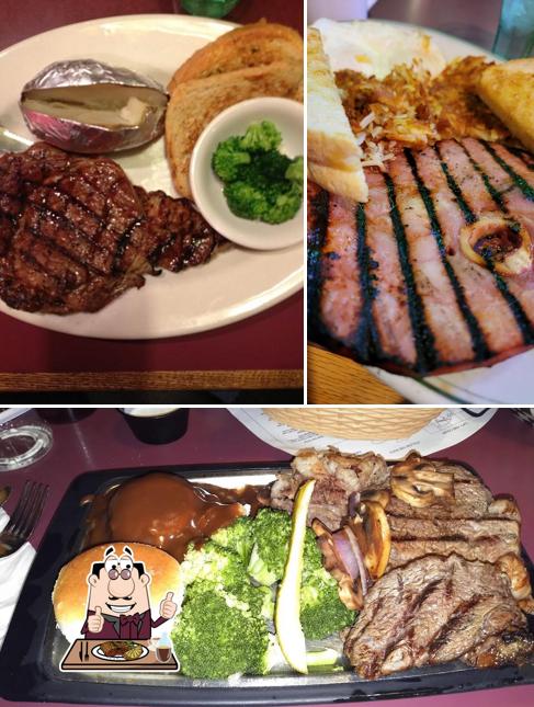 Get meat dishes at Montana Nugget Casino