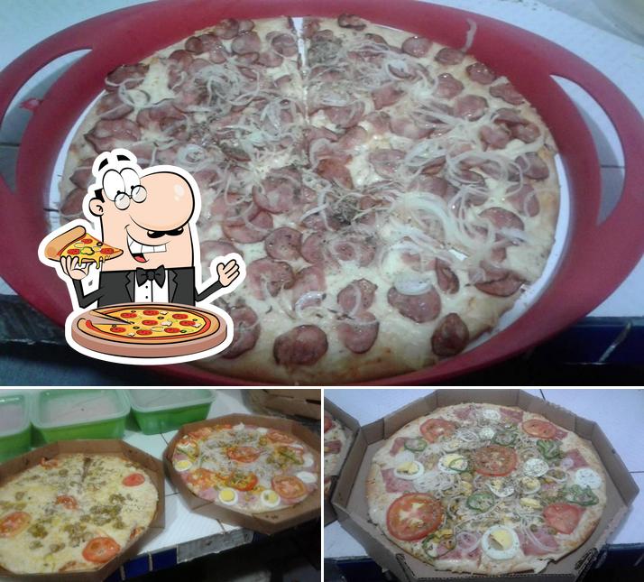 Consiga pizza no Pizzaria e Restaurante HM