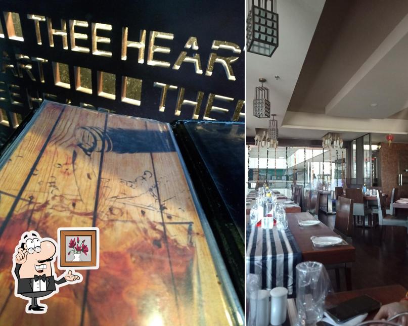 The interior of Thee Heart Multi Cuisine Restaurant