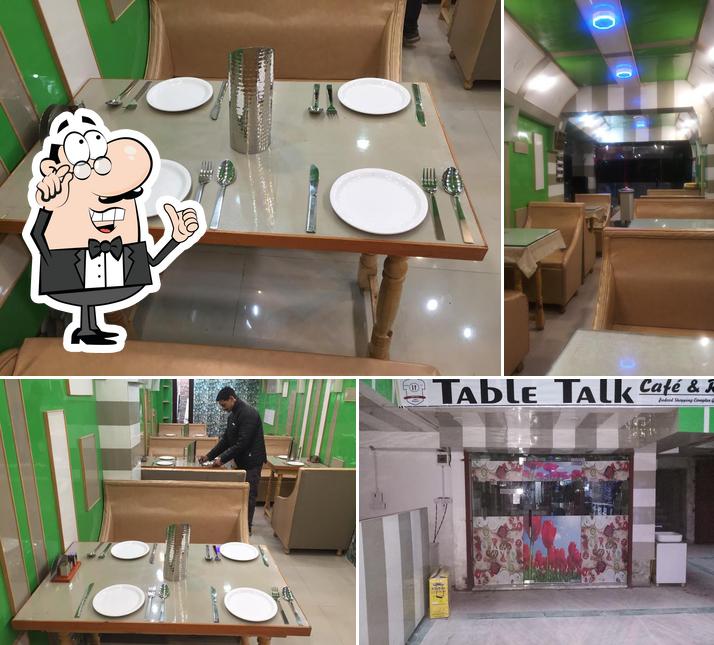 The interior of Table talk restaurant