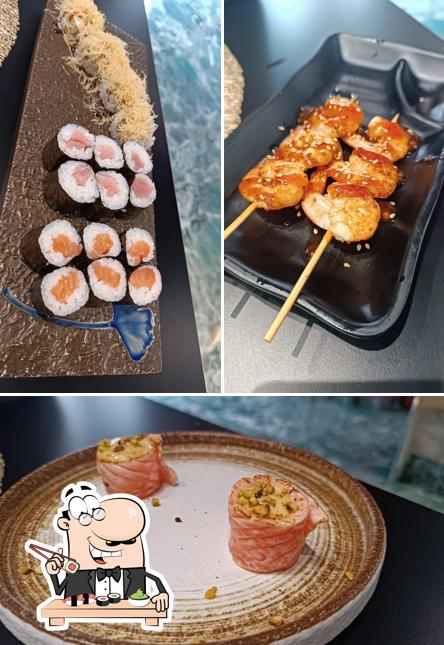 Scegli le varie opzioni di sushi