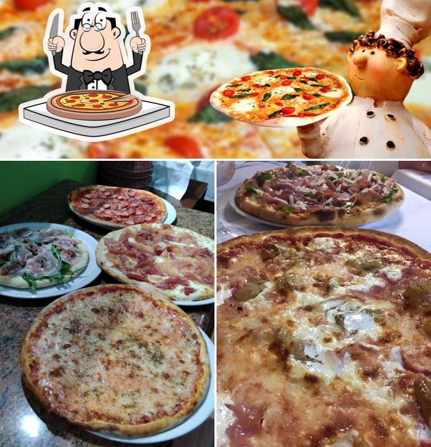 Elige entre diferentes tipos de pizza