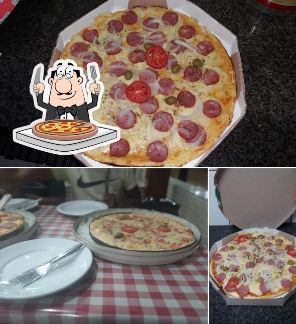 Escolha diferentes estilos de pizza