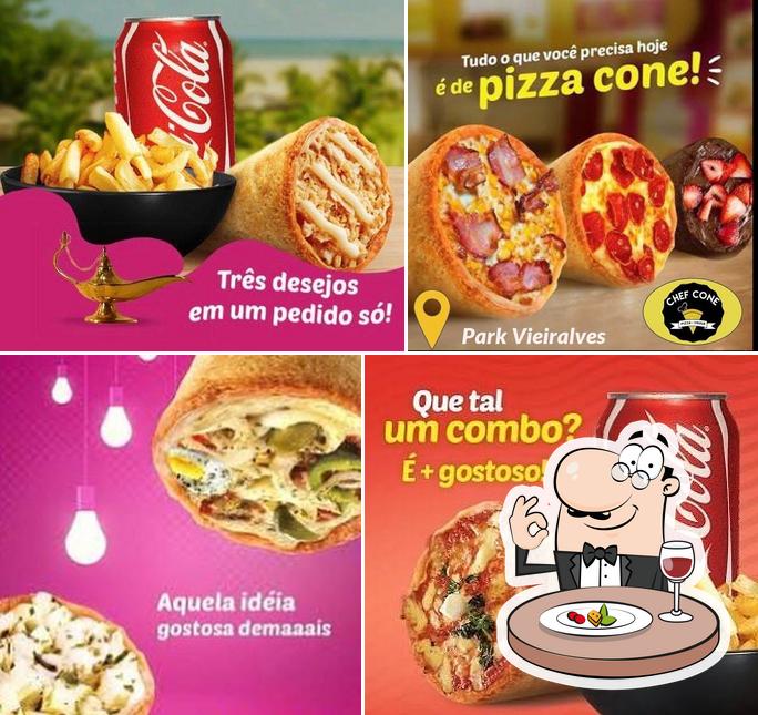 Comida em CHEF CONE PIZZA TRUCK