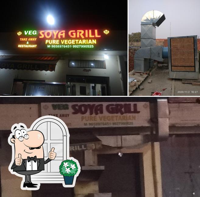 The image of exterior and interior at Veg Soya Grill