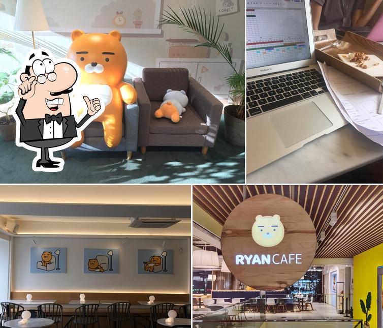 The interior of RYAN CAFE