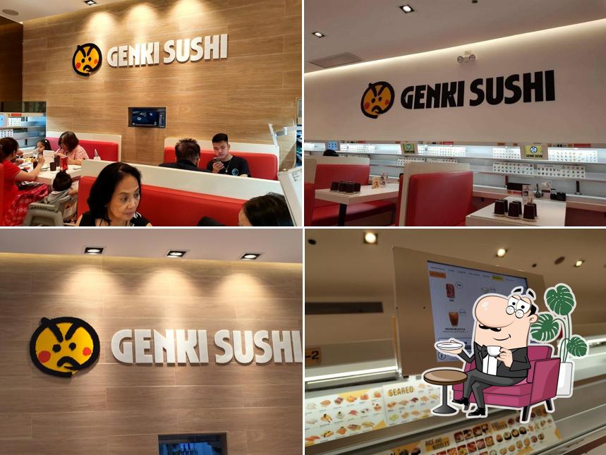 Siéntate a una de las mesas de Genki Sushi