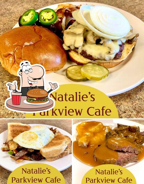 Get a burger at Natalie's Parkview Cafe