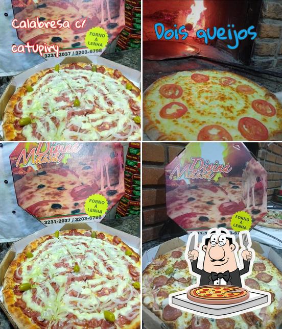 Peça diferentes tipos de pizza