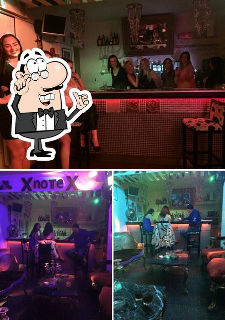 Tra le varie cose da Note cafe bar - club Zagreb si possono trovare la interni e bancone da bar