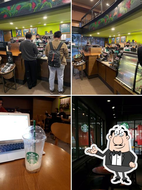 The interior of Starbucks Metropolitan Center