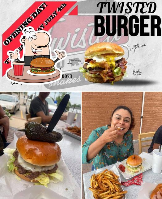 Try out a burger at La Luz Bakery