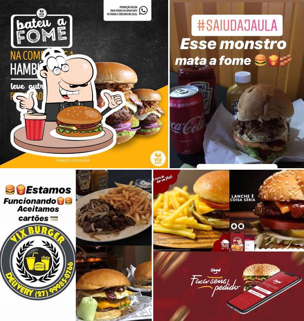 Experimente um hambúrguer no VIX BURGER