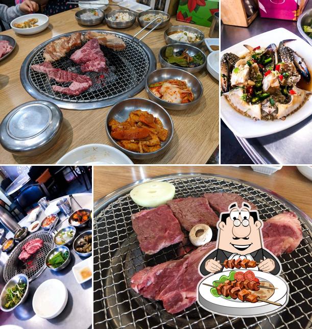 Еда в "Hangang Korean BBQ"