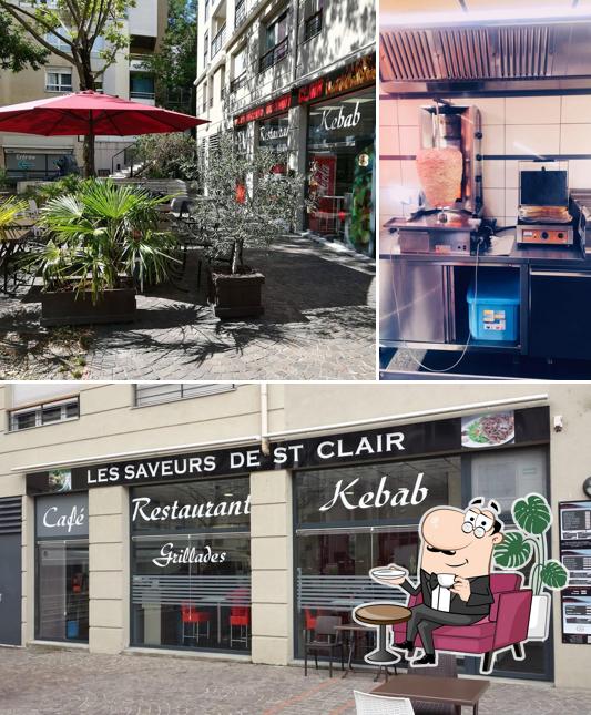 Voici la photo indiquant la intérieur et extérieur sur Les Saveurs de Saint-Clair