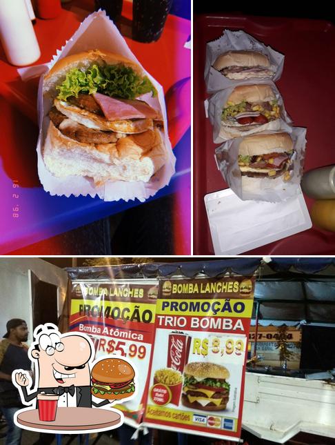 Peça um hambúrguer no BOMBA LANCHES