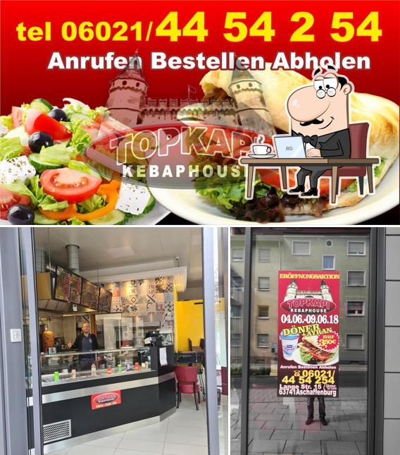 Voici l’image affichant la intérieur et burger sur Topkapi Kebaphouse