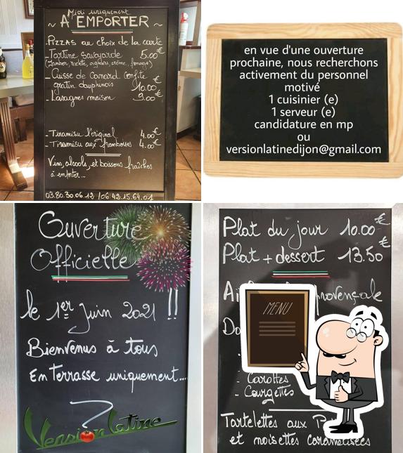 Découvrez le menu du jour sur le tableau