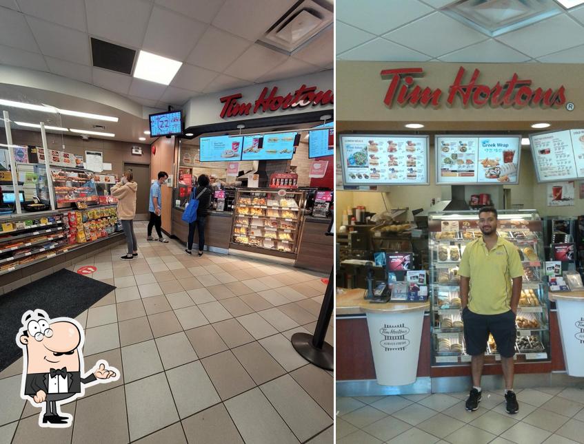 L'intérieur de Tim Hortons