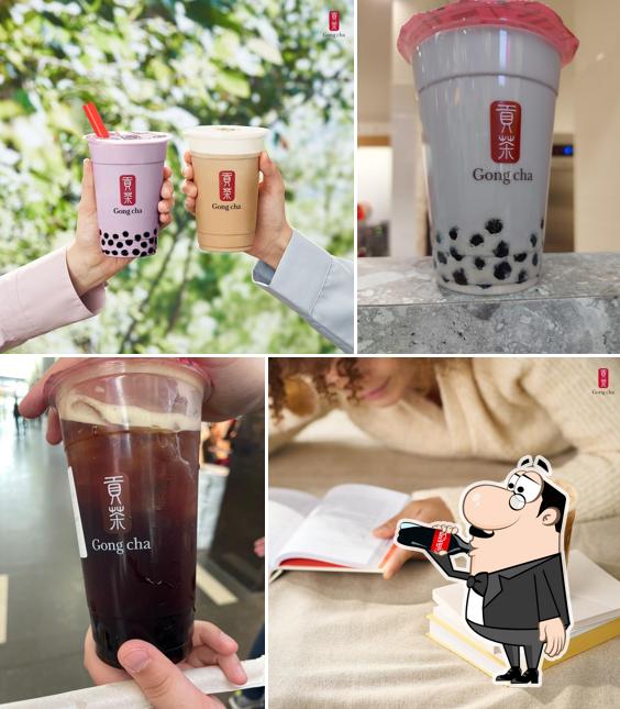 Thé au lait à Gong Cha Bubble Tea Mons Grands Prés