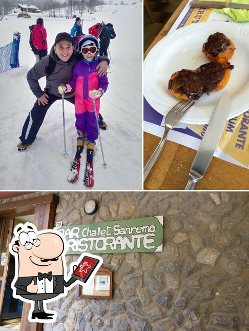 Dai un’occhiata alla foto che presenta la esterno e cibo di Chalet San Remo