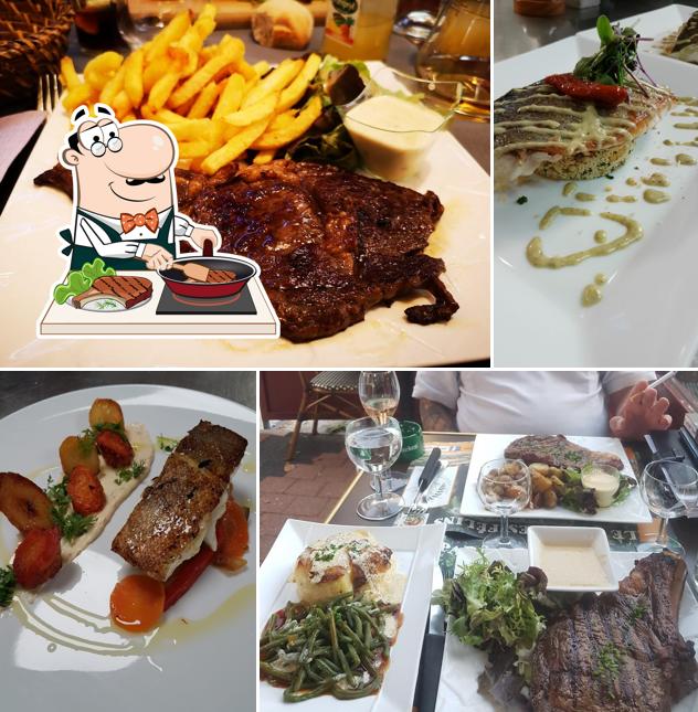 Try out meat dishes at Le Boeuf Pourpre