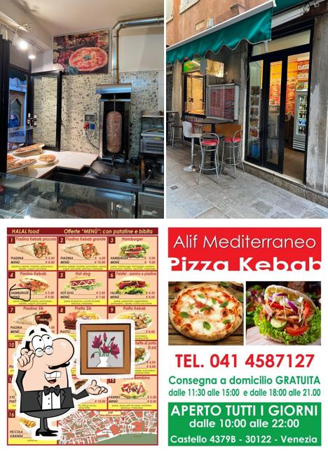 Guarda la immagine che mostra la interni e cittadini di Alif Mediterraneo Pizza Kebab