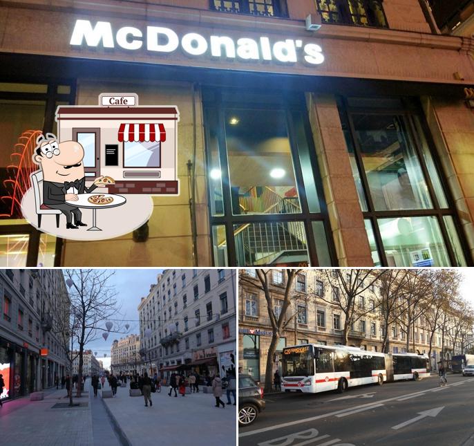 Vous pouvez prendre un bol d'air frais dans l'espace ouvert de McDonald's