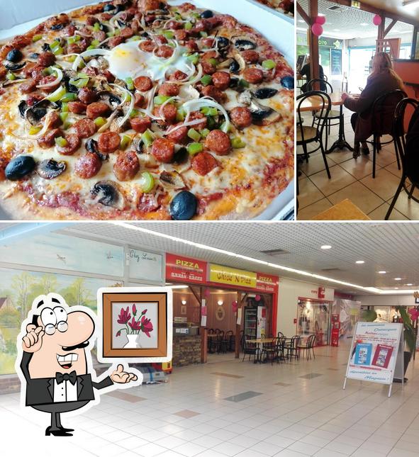 Voici l’image affichant la intérieur et pizza sur Chick'n Pizz Maria