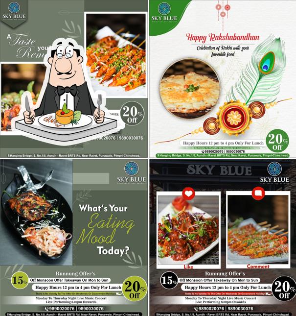 Food at Sky Blue Multi Cuisine Restaurant