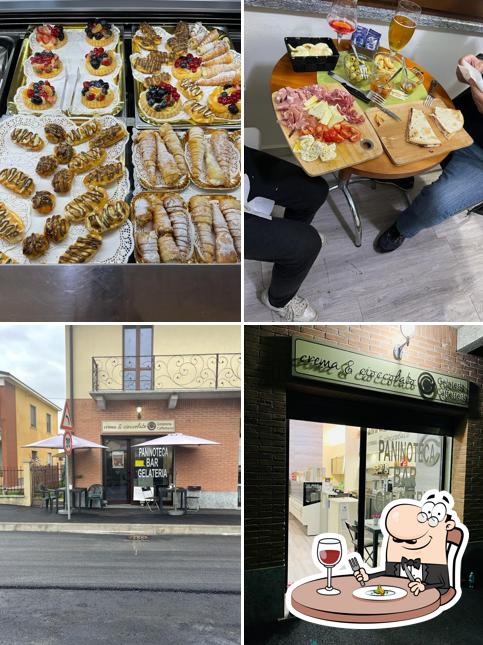 La cibo e interni del ristorante