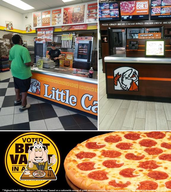 Pick pizza at Little Caesars Pizza