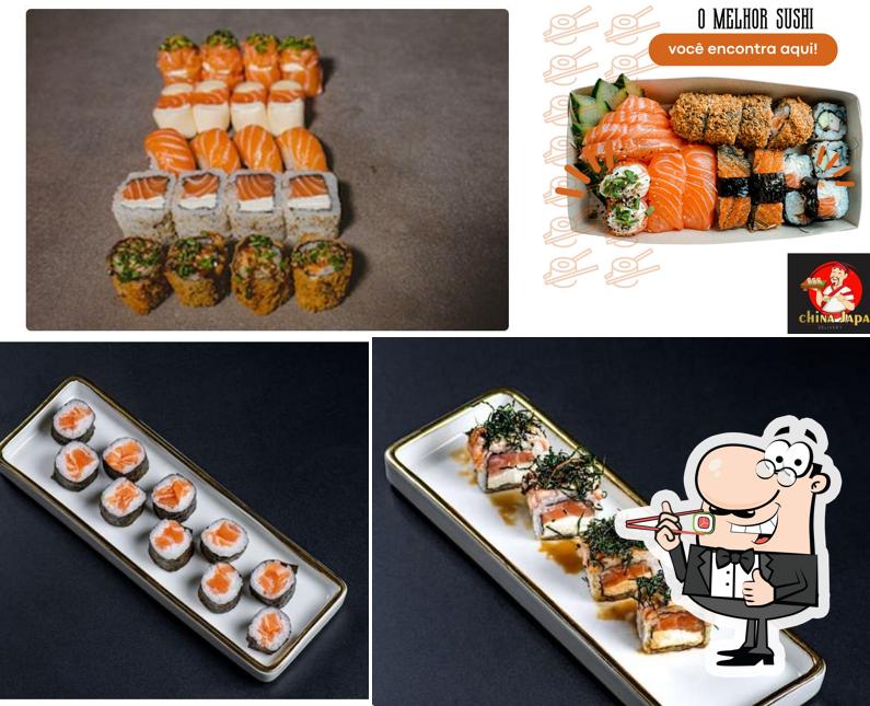 Escolha diferentes opções de sushi