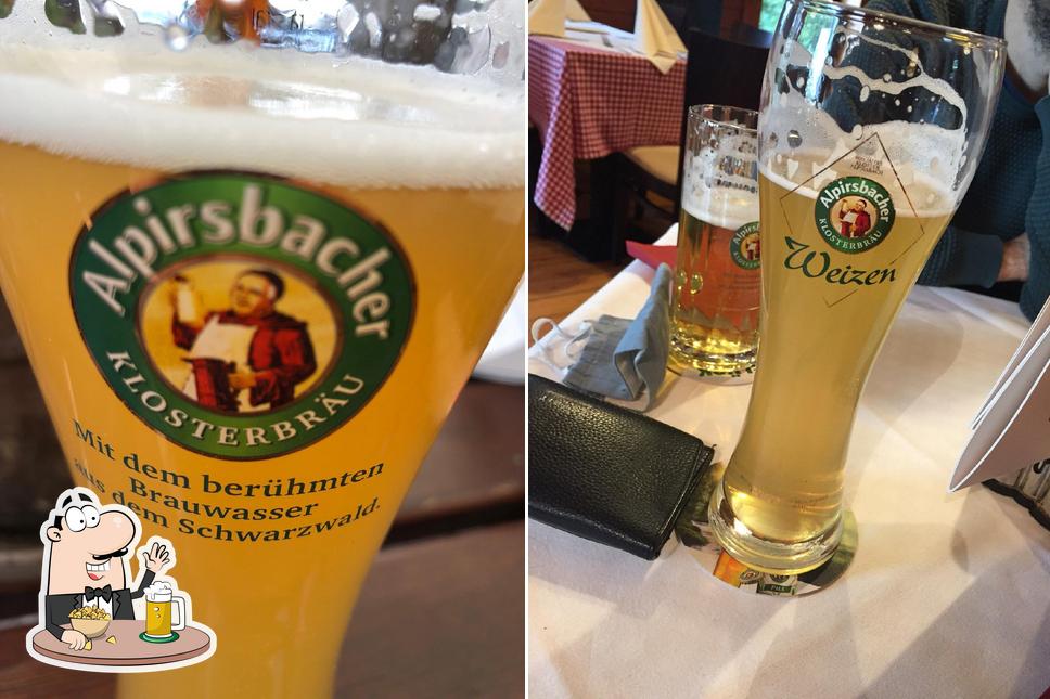 Restaurant Merkurstüble sert une variété de bières