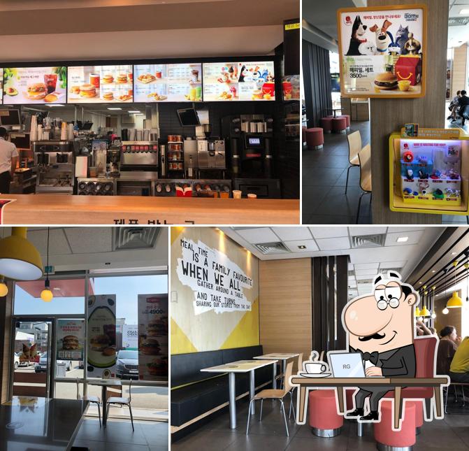 El interior de McDonald's