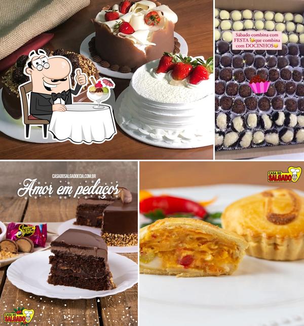Casa do Salgado Pátio Vinhedos oferece uma variedade de pratos doces