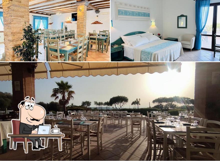 Gli interni di " La Perla " Ristorante - Pizzeria - Hotel