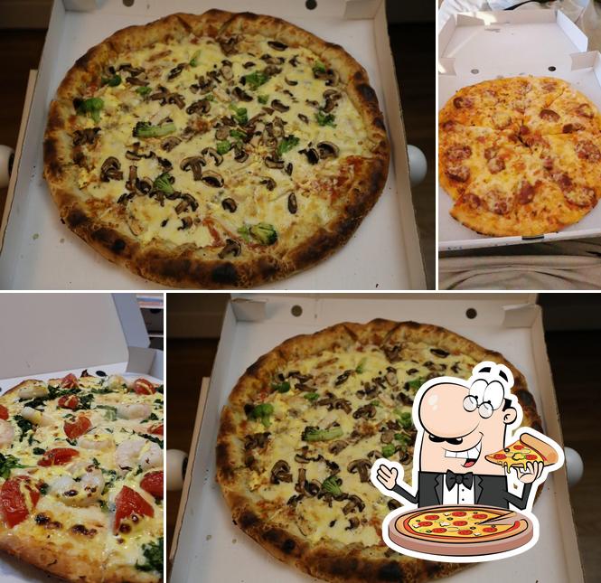 Prenez différents types de pizzas