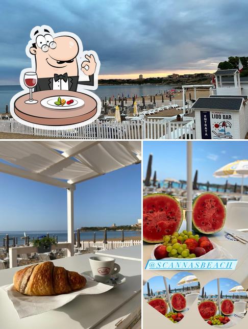 Guarda la immagine che raffigura la cibo e esterno di Lido Bar Ristorante Scanna's Beach