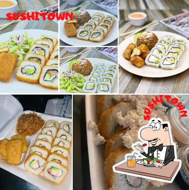 Comida en Sushi town