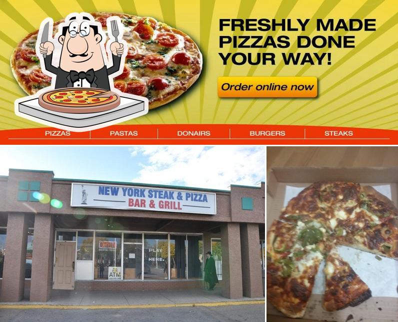 Try out pizza at New York Pizza & Donair