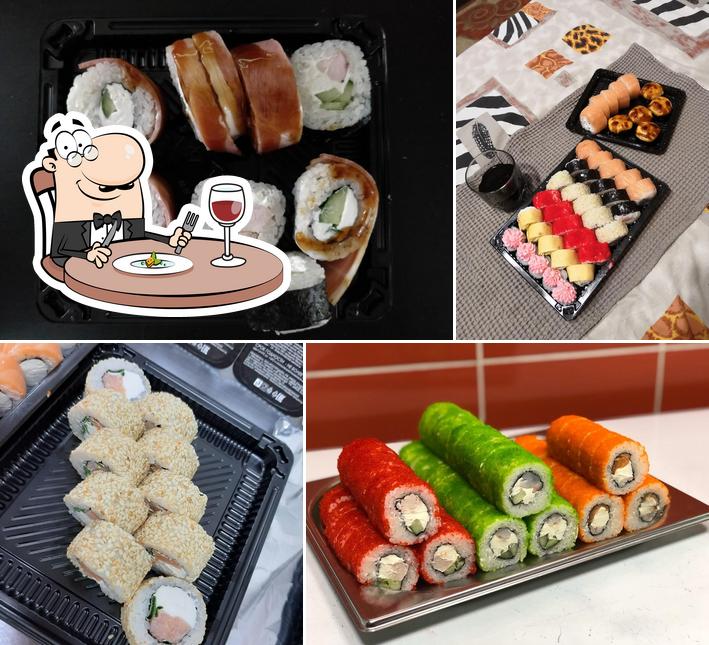 Еда в "Суши-маркет Киото"