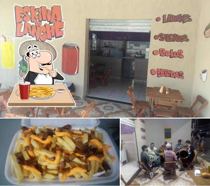 Peça cbatatas fritas francesas no Eskina do Lanche