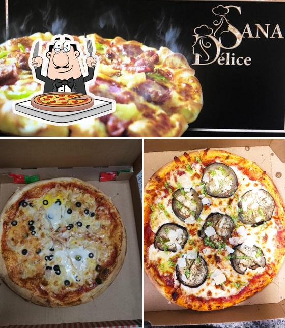 Choisissez des pizzas à délice de Sana