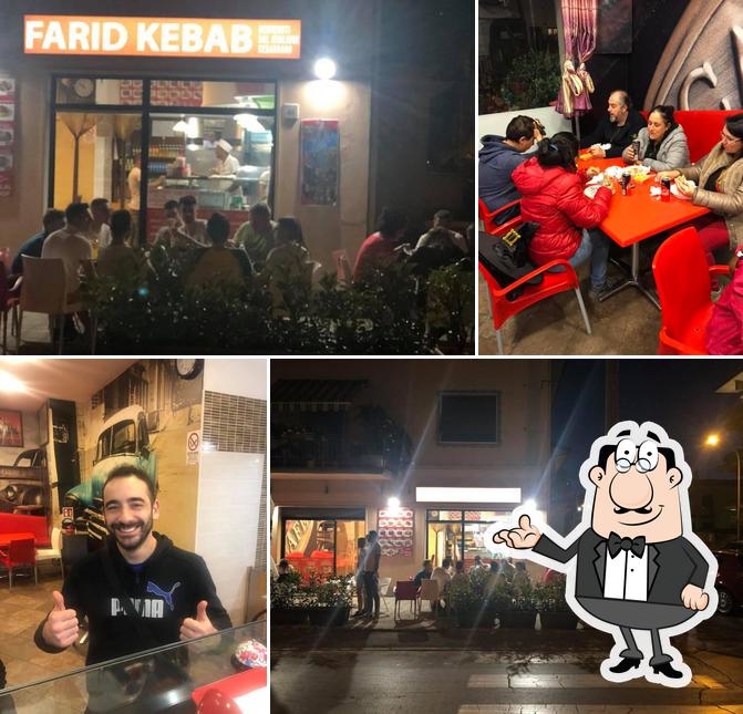 Gli interni di Farid kebab