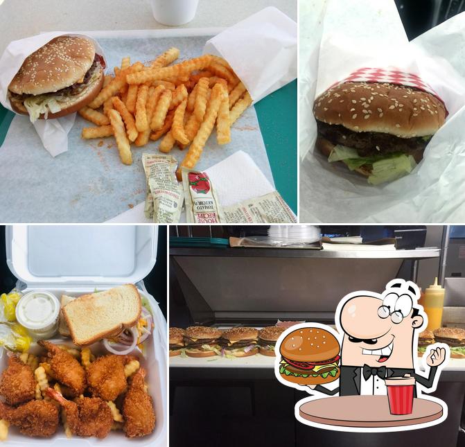 Try out a burger at Frosty Drive-In