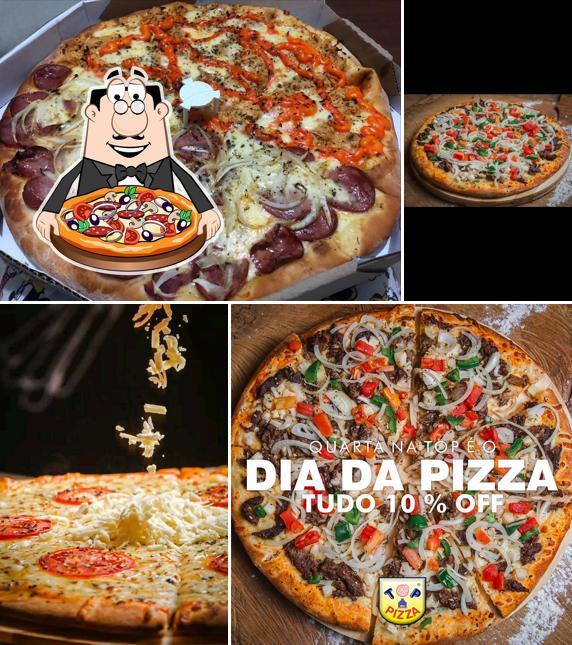 Consiga pizza no Top Pizza